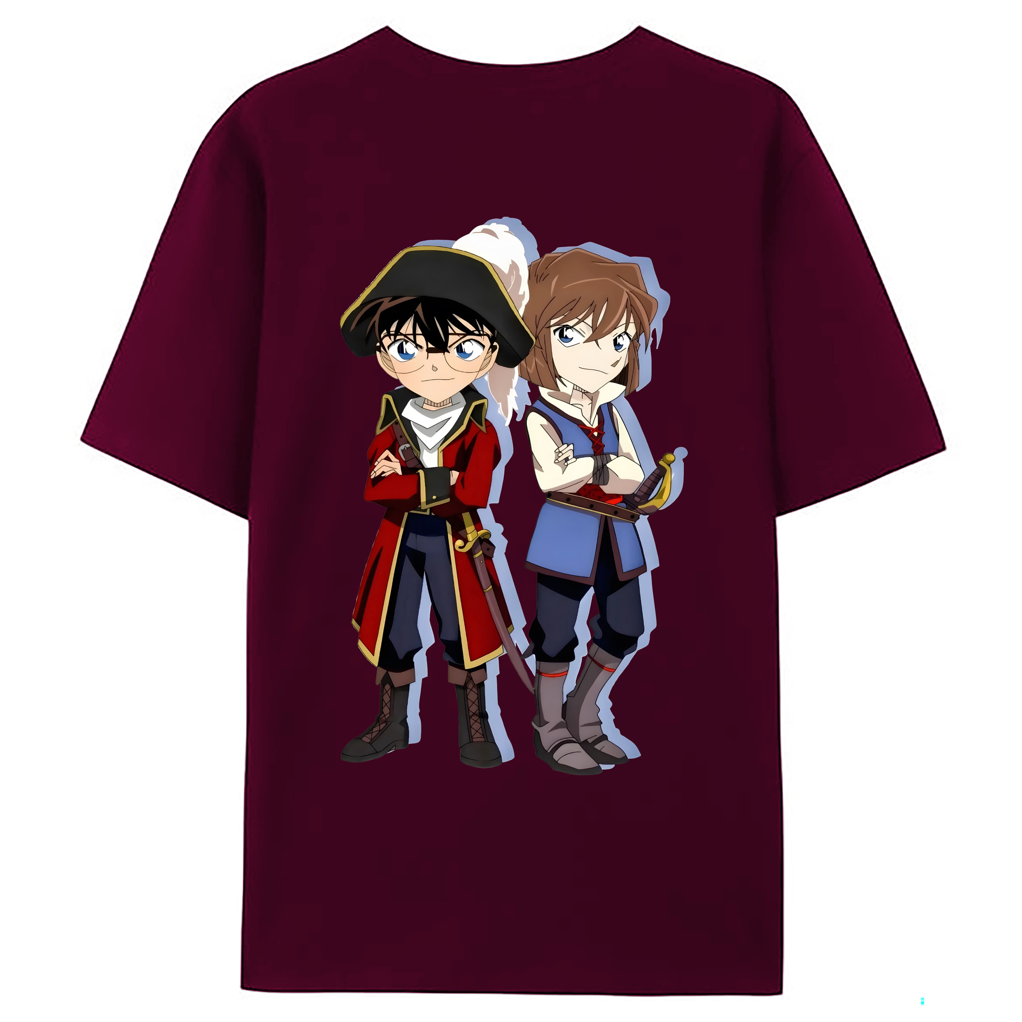 （画像用） 名探偵コナン 灰原 哀 はいばら あい Detective Conan Anita Hailey、Vi Graythorn Haibara Ai レディース半袖Tシャツ(バックプリント)